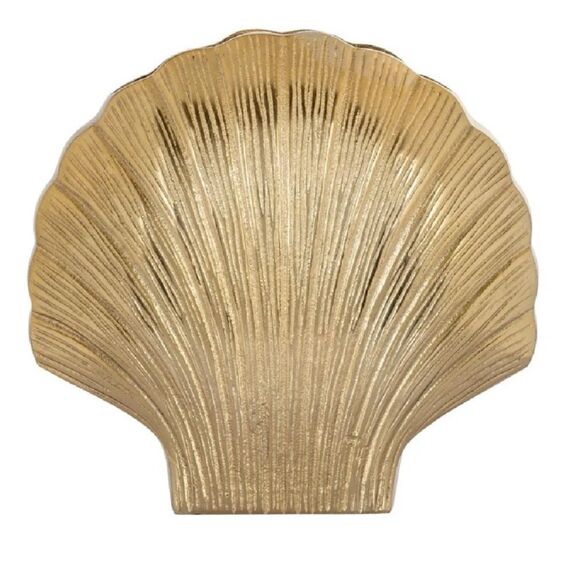 MCM OROA Gold Seashell Vase / New - Picture 2 of 14